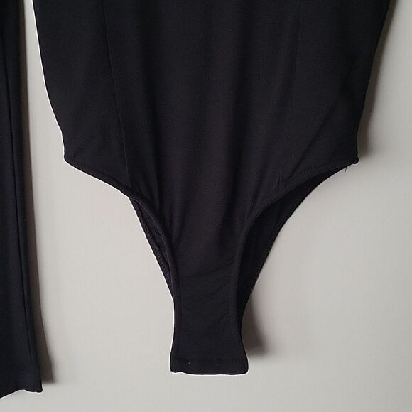 NWT Kelly Bergin Black Turtleneck Top Bodysuit Long Sleeve One Piece Shapewear - Picture 4 of 15